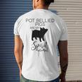 Pot Bellied Pigs Are My Spirit Animal J000462 Men's T-shirt Back Print Gifts for Him
