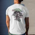 Retro Lahaina Strong Love Maui Support Hawaii Trees Men's T-shirt Back Print Gifts for Him