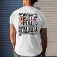 Retro Summer Slut For Summer Cute Vacation Checkered Mens Back Print T-shirt Gifts for Him