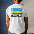 Rwandan Flag | Vintage Made In Rwanda Gift Mens Back Print T-shirt Gifts for Him