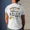 Saturdays Are For Football And Pepperoni Rolls West Virginia Football Funny Gifts Mens Back Print T-shirt Gifts for Him