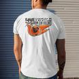 Save The World From Gun Violence Mens Back Print T-shirt Gifts for Him