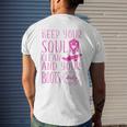 Soul Clean Boots Dirty Cute Pink Cowgirl Boots Rancher Mens Back Print T-shirt Gifts for Him