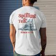 Spilling The Tea Since 1773 4Th Of July Mens Back Print T-shirt Gifts for Him