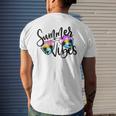 Summer Vibes Sunglasses Palm Tree Beach Sunshine Summer Trip Mens Back Print T-shirt Gifts for Him