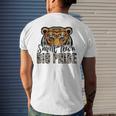 Tigers School Sports Fan Team Spirit Football Leopard Men's T-shirt Back Print Gifts for Him