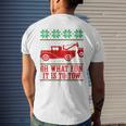 Tow Truck Driver Christmas -Oh What Fun It Is To Tow Men's T-shirt Back Print Gifts for Him Tow Truck Driver Christmas -Oh What Fun It Is To Tow Men's T-shirt Back Print Gifts for Him
