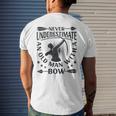 Never Underestimate An Old Man With A Bow Archery Archer Men Men's T-shirt Back Print Gifts for Him