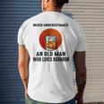 Never Underestimate An Old Man Who Loves Bourbon Men's T-shirt Back Print Gifts for Him