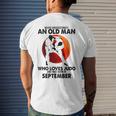Never Underestimate An Old September Man Who Loves Judo Men's T-shirt Back Print Gifts for Him