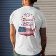 United We-Stand 4Th Of July Patriotic American Independence Mens Back Print T-shirt Gifts for Him