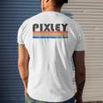 Vintage 70S 80S Style Pixley Ca Men's T-shirt Back Print Gifts for Him