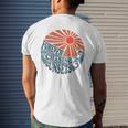 Vintage Forever Chasing Sunsets Retro 70S Beach Vacation Mens Back Print T-shirt Gifts for Him