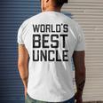 Worlds Best Uncle Gift For Uncle Mens Back Print T-shirt Gifts for Him