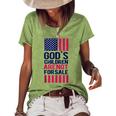 Gods Children Are Not For Sale Funny Saying Gods Children Women's Short Sleeve Loose T-shirt Green