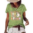 Our Patients Too Cute To Spooky Halloween Nicu Nurse Crew Women's Loose T-shirt Green