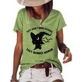 They Didn't Burn Witch They Burned Feminist Halloween Women's Loose T-shirt Green