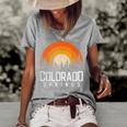 Colorado Springs Co Retro Style Vintage 70S 80S Gift Women's Short Sleeve Loose T-shirt Grey