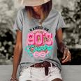Raised On 90S Country Vintage Cow Look Women's Short Sleeve Loose T-shirt Grey