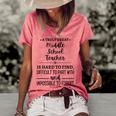 A Truly Great Middle School Teacher Is Hard To Find Gifts For Teacher Funny Gifts Women's Short Sleeve Loose T-shirt Watermelon