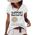 Bacteria - Only Culture Some People Have - Funny Biologist Women's Short Sleeve Loose T-shirt White