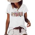 Groovy In My Spooky Teacher Era Halloween Trick Or Teach Halloween Gifts Women's Short Sleeve Loose T-shirt White