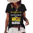 You Cant Scare Me I Am Nicu Nurse Halloween Nicu Nurse Women's Loose T-shirt Black
