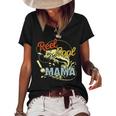 Mothers Day Funny Retro Reel Cool Mama Fishing Lover Gift For Women Women's Short Sleeve Loose T-shirt Black