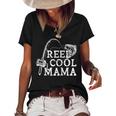 Retro Reel Cool Mama Fishing Fisher Mothers Day Gift For Women Women's Short Sleeve Loose T-shirt Black