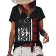 Usa Flag Reel Cool Mama Fishing Fisher Fisherman Gift For Women Women's Short Sleeve Loose T-shirt Black