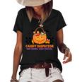 Vintage Trick Or Treat Halloween No Tricks Just Treats Candy Halloween Funny Gifts Women's Short Sleeve Loose T-shirt Black