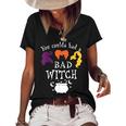 Vintage You Coulda Had A Bad Witch Halloween Funny Women's Short Sleeve Loose T-shirt Black