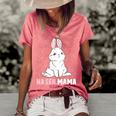 Cute Bunny Easter Rabbit Mum Rabbit Mum Gift For Women Women's Short Sleeve Loose T-shirt Watermelon