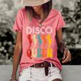 Disco Queen Girls Love Dancing To 70S Music 70S Vintage Designs Funny Gifts Women's Short Sleeve Loose T-shirt Watermelon