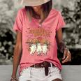 Howdy Ghouls Western Country Cowgirl Halloween Spooky Season Women's Short Sleeve Loose T-shirt Watermelon