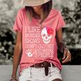 I Like Murder Shows Comfy Clothes And Maybe 3 People Funny Women's Short Sleeve Loose T-shirt Watermelon