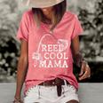 Retro Reel Cool Mama Fishing Fisher Mothers Day Gift For Women Women's Short Sleeve Loose T-shirt Watermelon