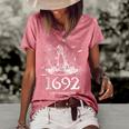 Vintage Witch Halloween Salem 1692 They Missed One Women's Loose T-shirt Watermelon