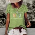 Nicu Respiratory Therapist Nicu Rt Icu Neonatal Tiny Humans Women's Loose T-shirt Green