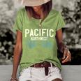 Pacific Northwest Vintage Mountain Camping Hiking T Camping Funny Gifts Women's Short Sleeve Loose T-shirt Green