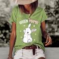Rabbit Mum With Rabbit Easter Bunny Gift For Women Women's Short Sleeve Loose T-shirt Green
