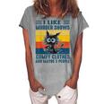Cat I Like Murder Shows Comfy Clothes And Maybe 3 People Women's Loosen T-Shirt Green