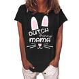 Dutch Rabbit Mum Rabbit Lover Gift For Women Women's Loosen Crew Neck Short Sleeve T-Shirt Black