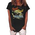 Mothers Day Funny Retro Reel Cool Mama Fishing Lover Gift For Womens Gift For Women Women's Loosen Crew Neck Short Sleeve T-Shirt Black