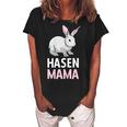 Rabbit Mum Rabbit Mother Pet Long Ear Gift For Womens Gift For Women Women's Loosen Crew Neck Short Sleeve T-Shirt Black