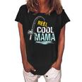 Reel Cool Mama Fishing Fisherman Funny Retro Gift For Women Women's Loosen Crew Neck Short Sleeve T-Shirt Black