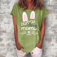 Dutch Rabbit Mum Rabbit Lover Gift For Women Women's Loosen Crew Neck Short Sleeve T-Shirt Green