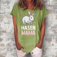 Rabbit Mum Rabbit Mother Pet Long Ear Gift For Womens Gift For Women Women's Loosen Crew Neck Short Sleeve T-Shirt Green