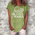 Retro Reel Cool Mama Fishing Fisher Mothers Day Gift For Womens Gift For Women Women's Loosen Crew Neck Short Sleeve T-Shirt Green