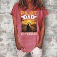 Airplane Pilot For Men Women Funny Saying Pilot Dad Women's Loosen Crew Neck Short Sleeve T-Shirt Watermelon